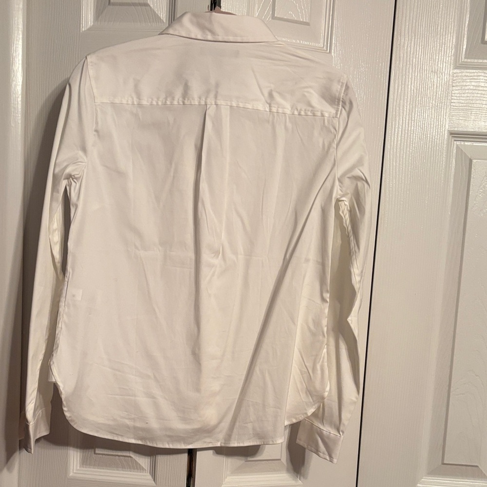 Banana Republic classic poplin white button down shirt size XS NWT - Picture 9 of 9